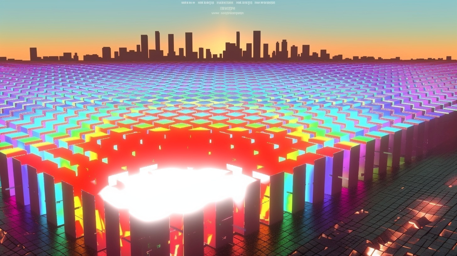 Rainbow Cubes AI Edited